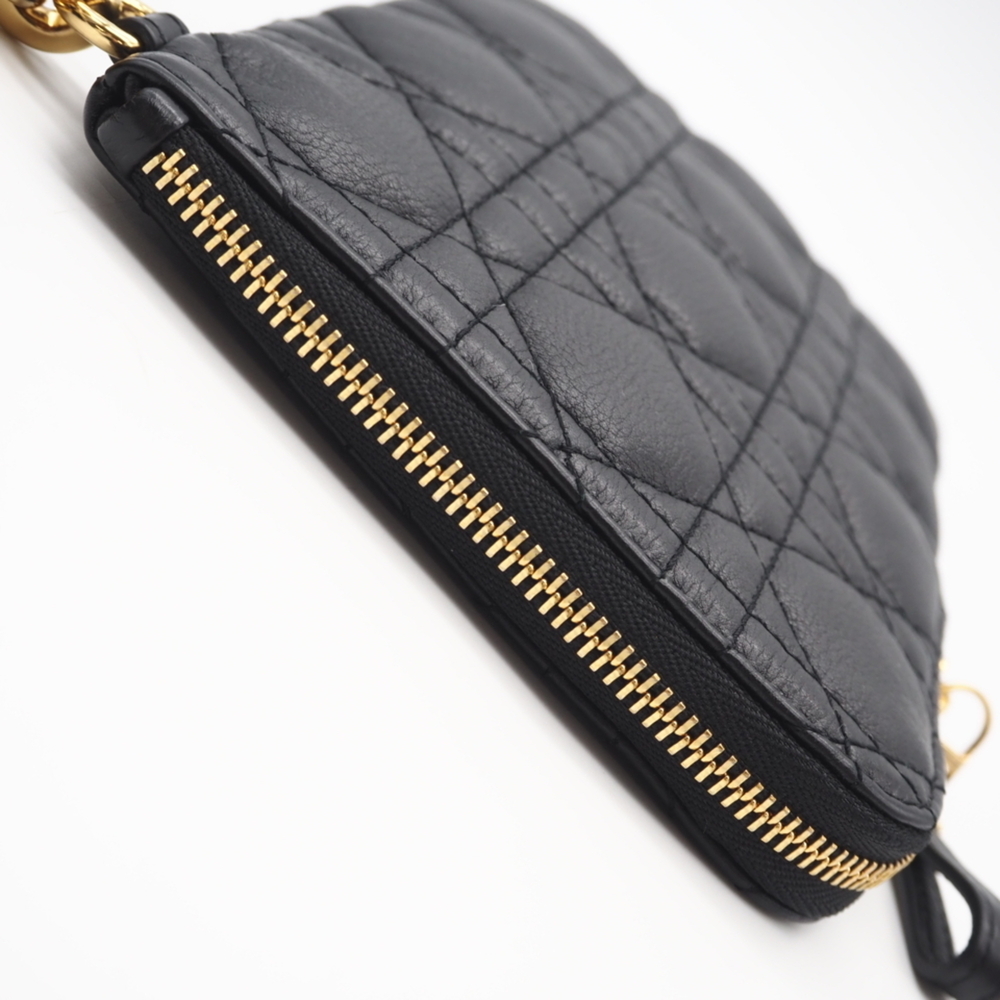 Christian Dior Caro Multifunction Cannage Pouch Shoulder Bag S5036UWHC Black ... - Picture 9 of 15
